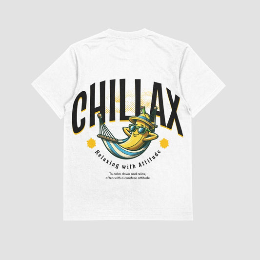 Chillax White| T-Shirts| HostelHuez - HostelHuez