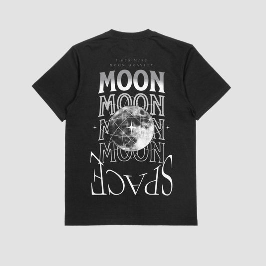 Moon Space Black| T-Shirts| HostelHuez - HostelHuez