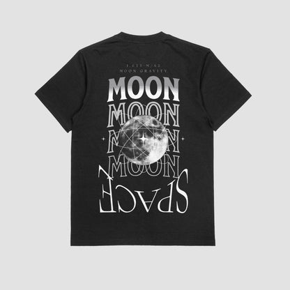 Moon Space Black| T-Shirts| HostelHuez - HostelHuez